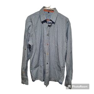 Luchiano Visconti Men's Large Limited Edition Dress Shirt Blue Size Large